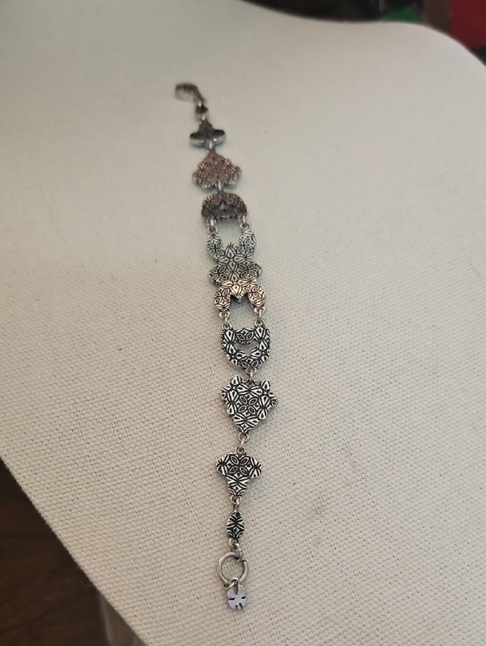 Lucky Brand Turquoise and Mint Green Stone Silver Tone Bracelet - Picture 5 of 9